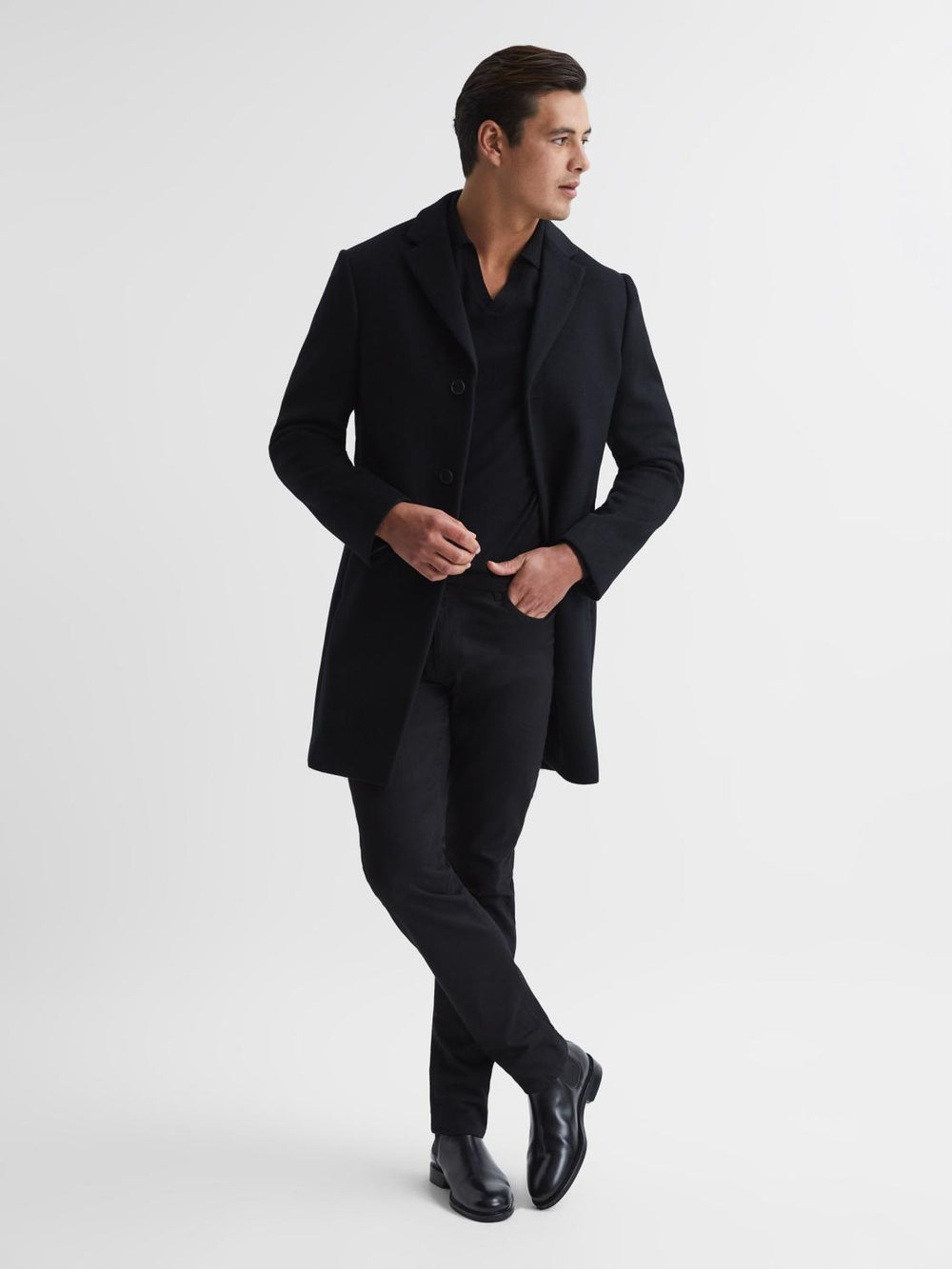 Reiss Boots | Tenor Leather Chelsea Boots Black - Men