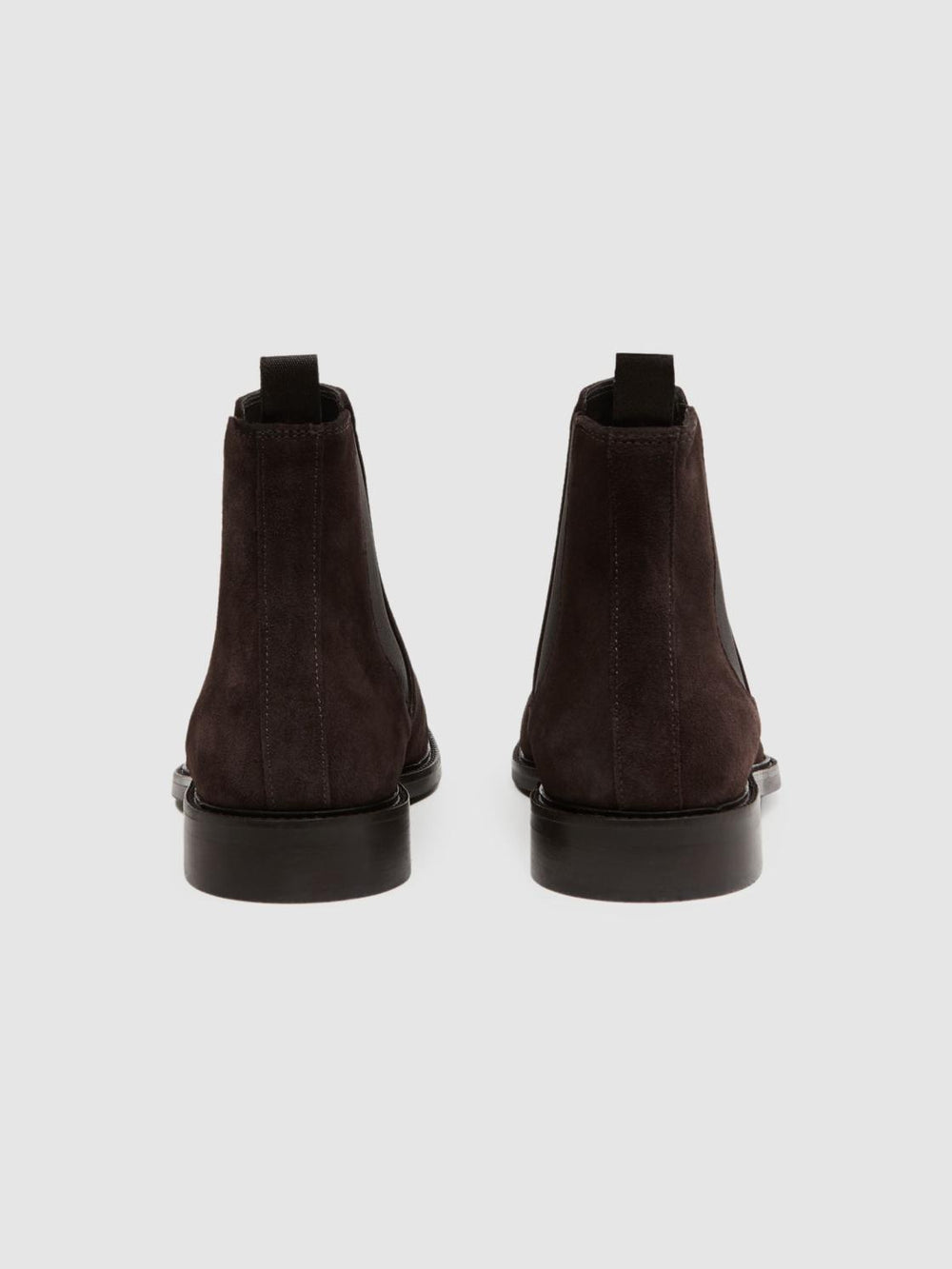 Reiss Boots | Tenor Leather Chelsea Boots Chocolate - Men