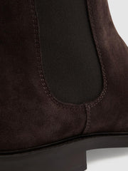 Reiss Boots | Tenor Leather Chelsea Boots Chocolate - Men