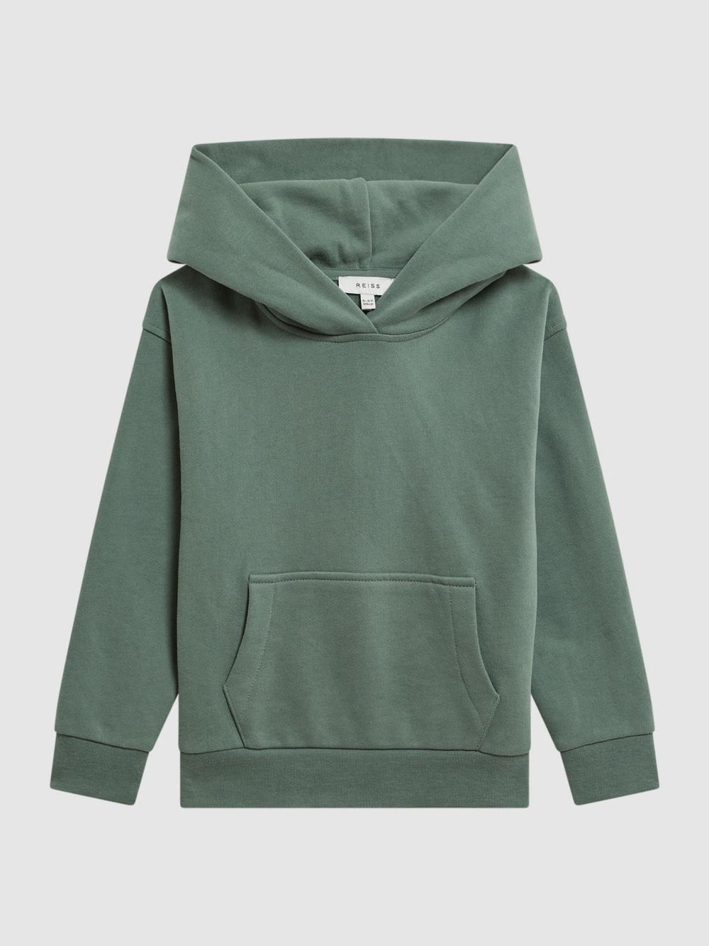 Reiss Co-Ords | Alexander Oversized Cotton Jersey Hoodie Fern Green - Children