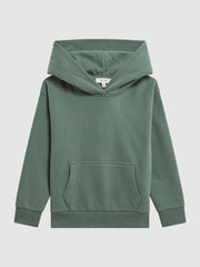 Reiss Co-Ords | Alexander Oversized Cotton Jersey Hoodie Fern Green - Children
