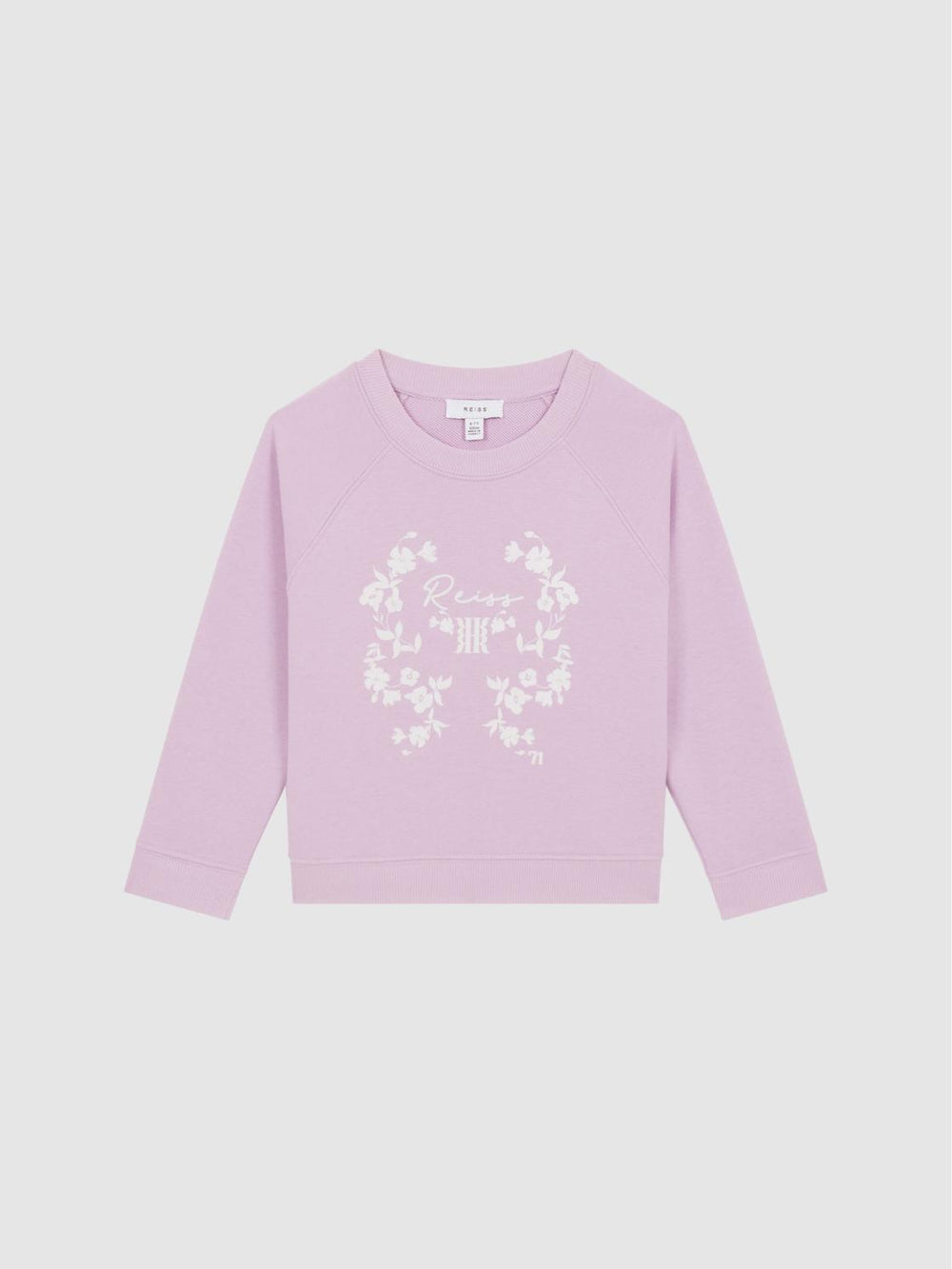 Reiss Co-Ords | Bessie Motif Crew Neck Jumper Lilac - Children