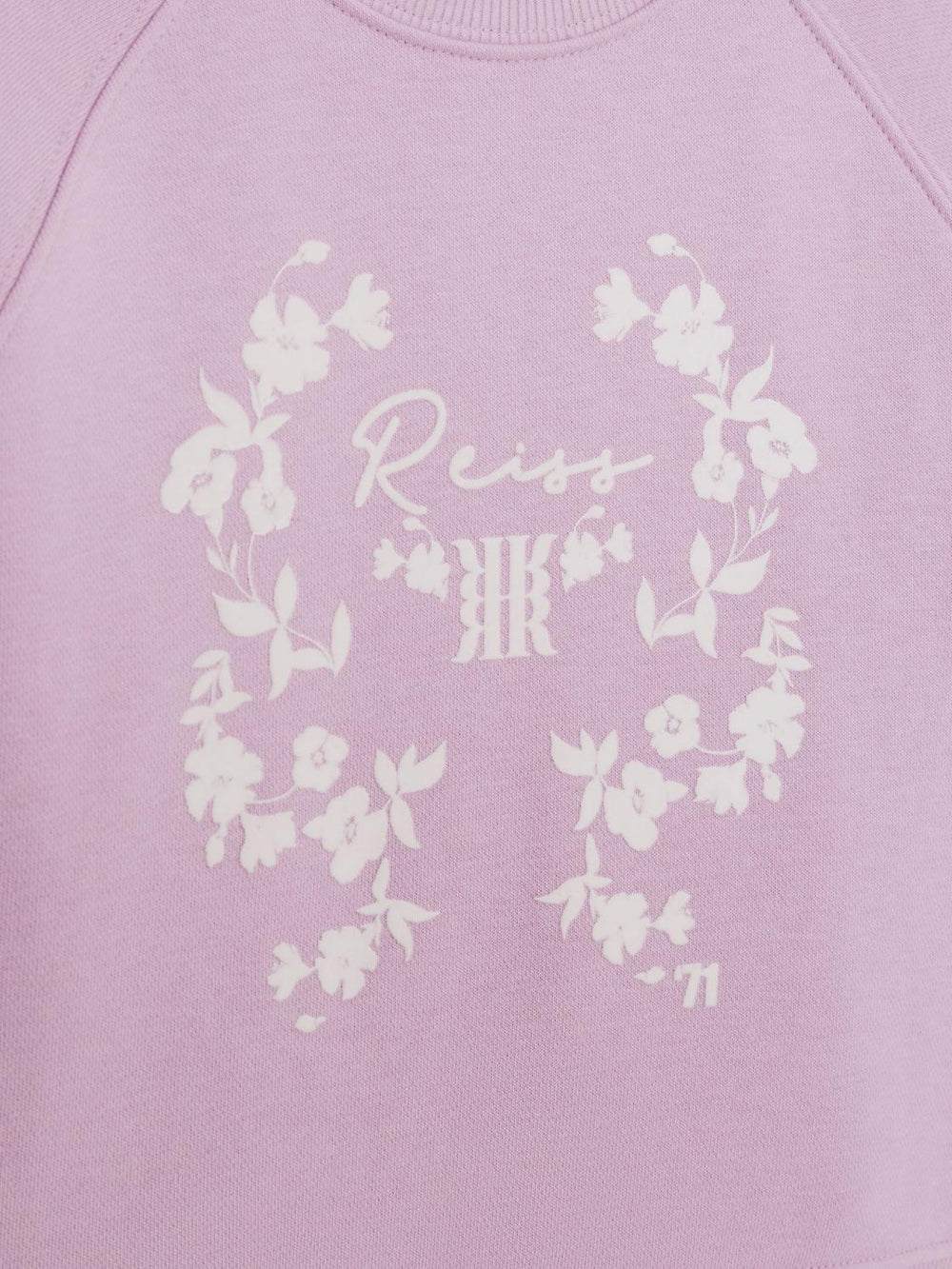 Reiss Co-Ords | Bessie Motif Crew Neck Jumper Lilac - Children