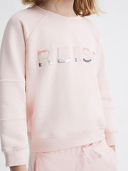 Reiss Co-Ords | Bryony Sequin Crew Neck Jumper Lilac - Children