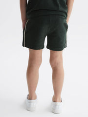 Reiss Co-Ords | Fredericks Towelling Drawstring Shorts Ecru - Children
