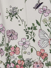 Reiss Co-Ords | Kemi Floral Print Drawstring Joggers Pink Print - Children