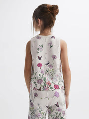 Reiss Co-Ords | Kemi Floral Print Vest Pink Print - Children