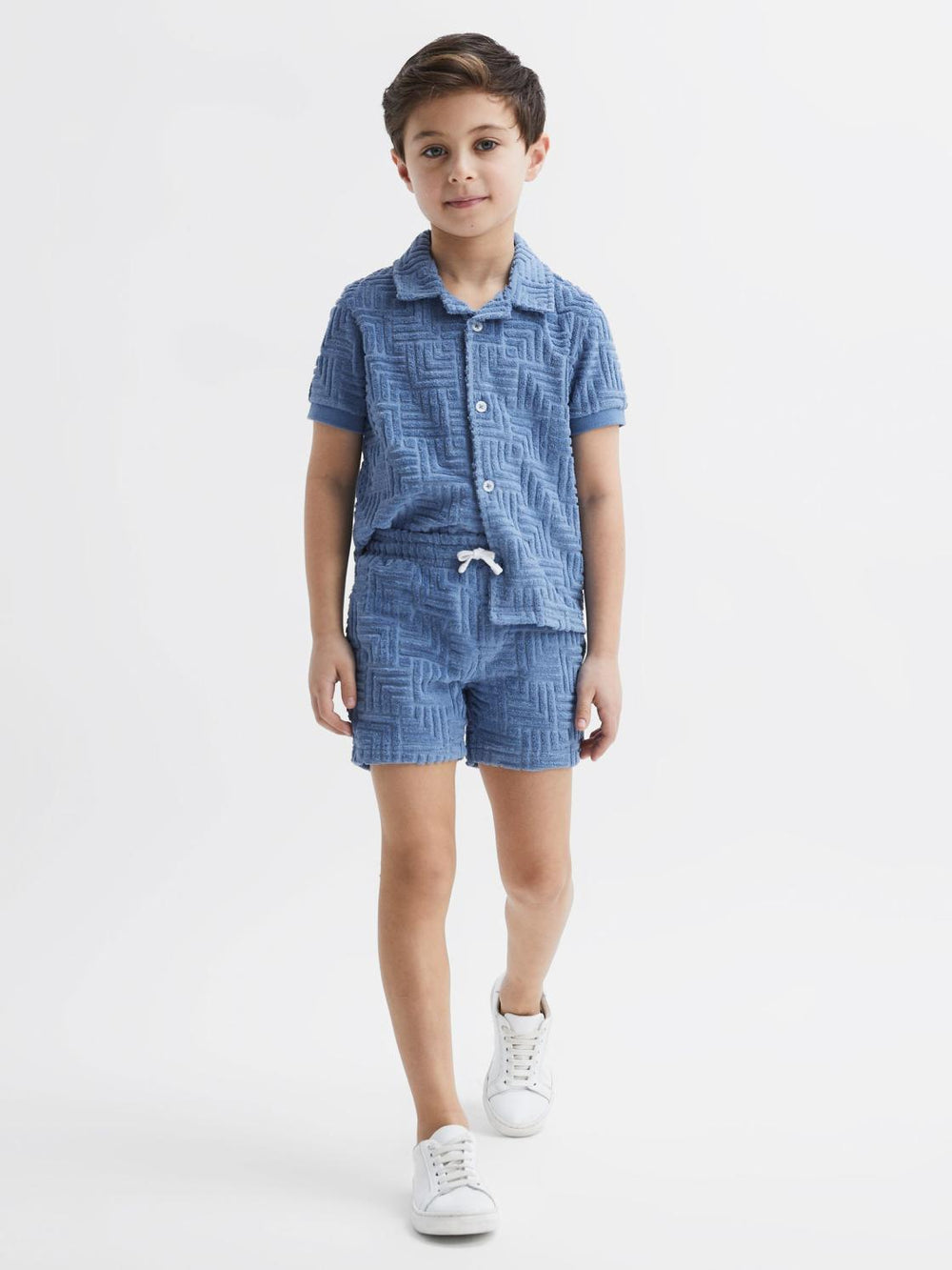 Reiss Co-Ords | Miami Terry Towelling Shorts Airforce Blue - Children