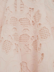 Reiss Co-Ords | Nella High Rise Lace Skirt Pink - Children