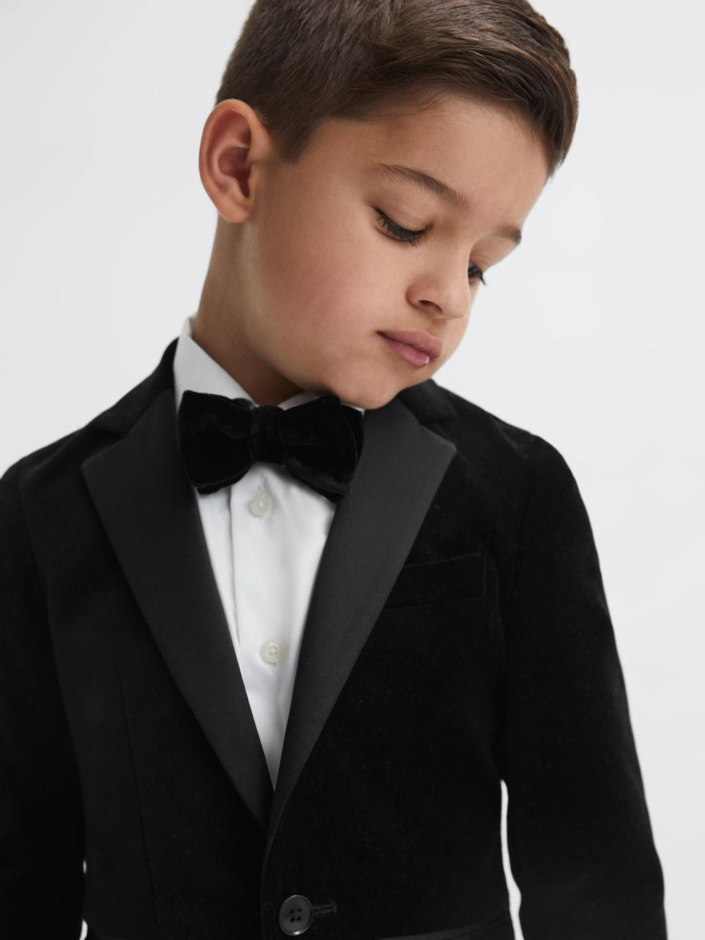 Reiss Coats & Jackets | Ace Velvet Single Breasted Blazer Black - Children