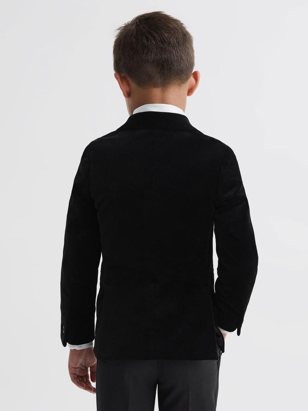 Reiss Coats & Jackets | Ace Velvet Single Breasted Blazer Black - Children