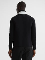 Reiss Coats & Jackets | Ascot Hybrid Funnel Neck Gilet White - Men