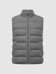 Reiss Coats & Jackets | Banks Quilted Gilet Grey - Men