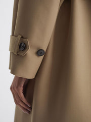 Reiss Coats & Jackets | Daria Wool Trench Coat Stone - Women