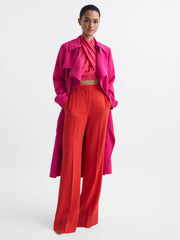 Reiss Coats & Jackets | Eden Trench Coat Pink - Women