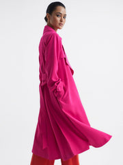 Reiss Coats & Jackets | Eden Trench Coat Pink - Women