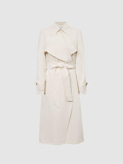 Reiss Coats & Jackets | Eden Trench Coat White - Women