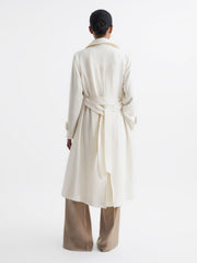 Reiss Coats & Jackets | Eden Trench Coat White - Women