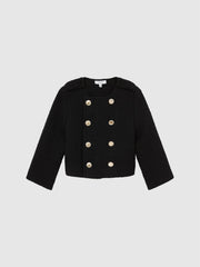 Reiss Coats & Jackets | Esmie Tweed Jacket Black - Children