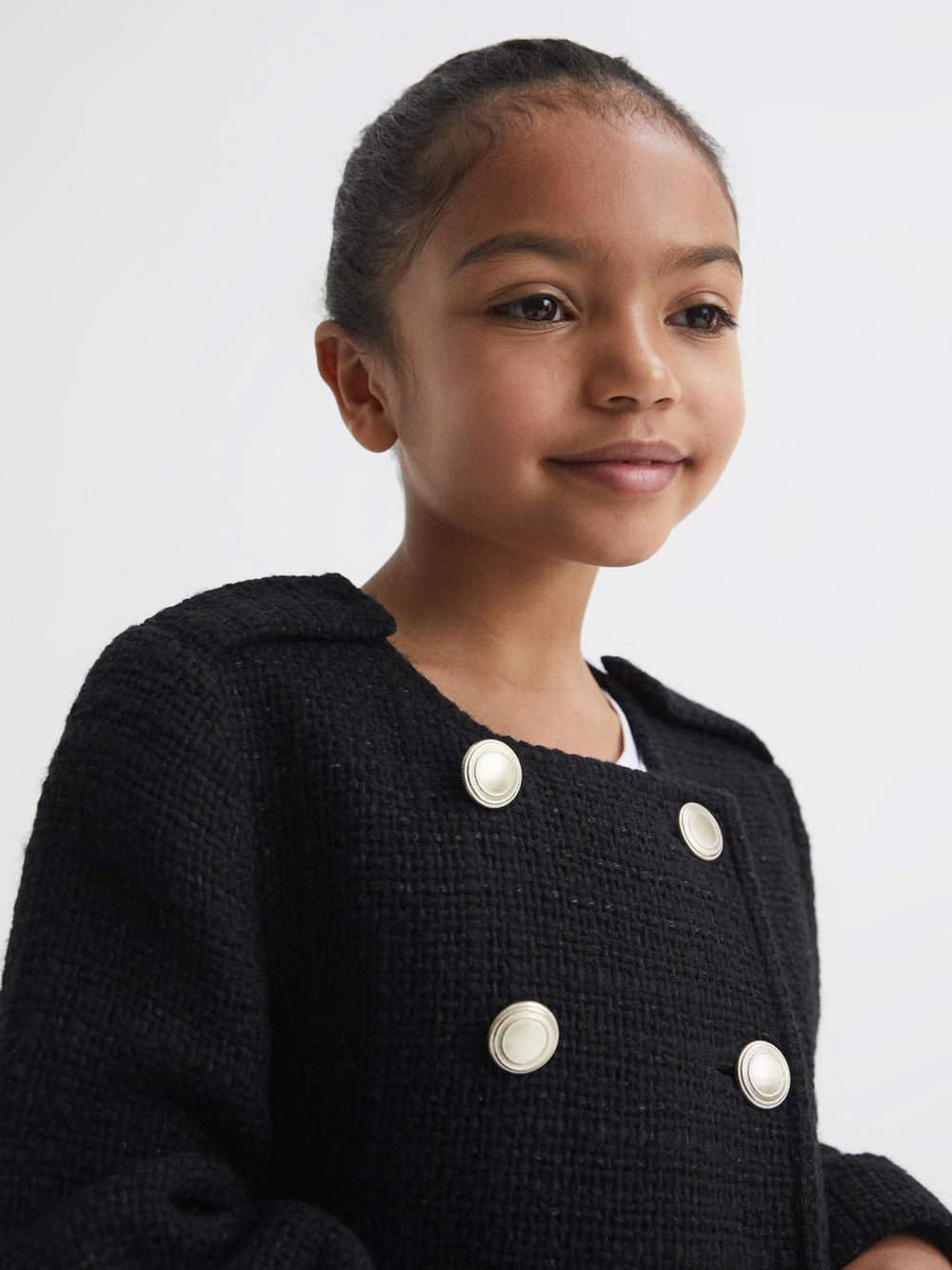Reiss Coats & Jackets | Esmie Tweed Jacket Black - Children