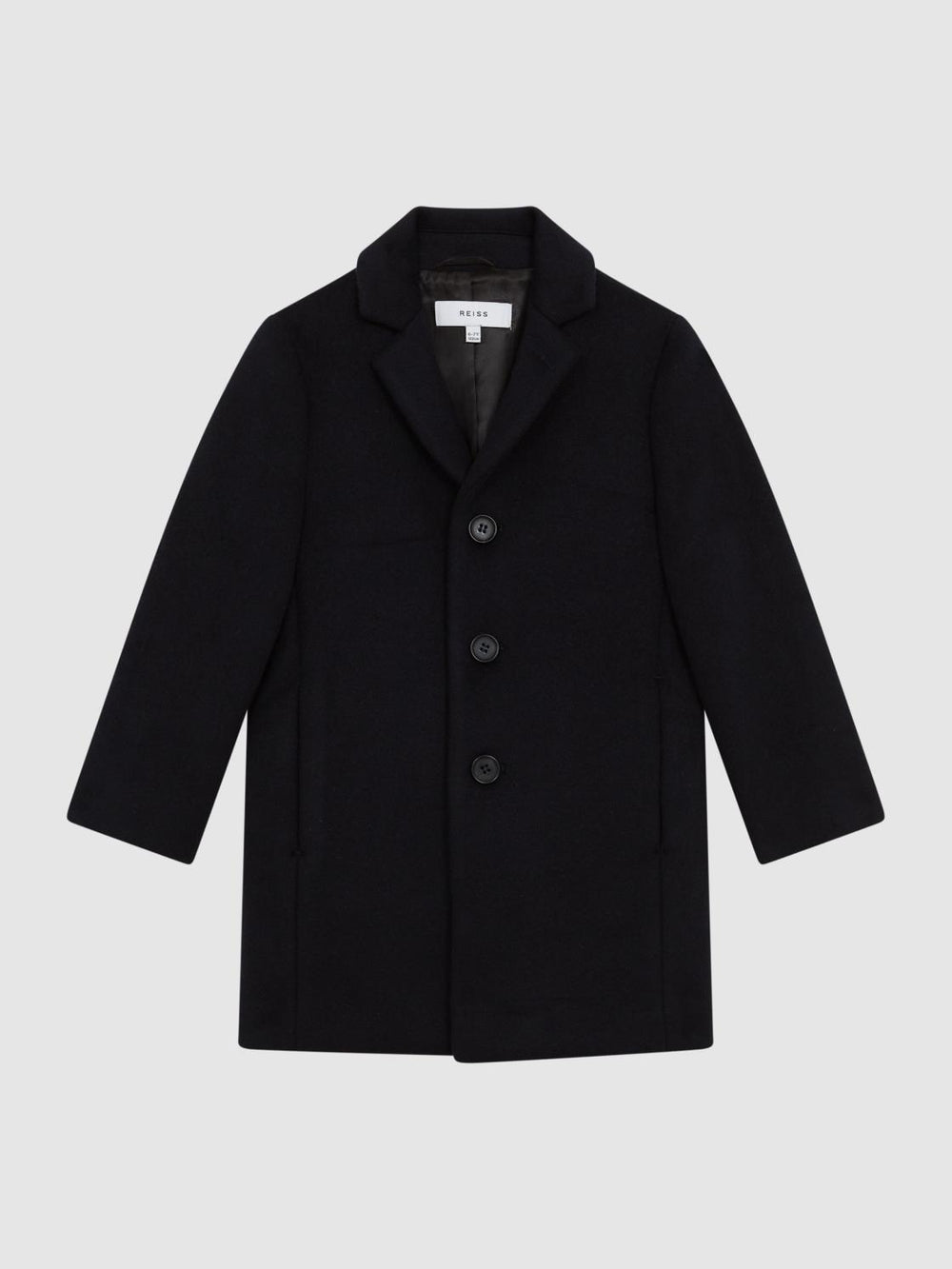Reiss Coats & Jackets | Gable Single Breasted Overcoat Navy - Children