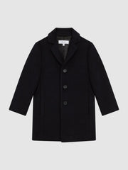 Reiss Coats & Jackets | Gable Single Breasted Overcoat Navy - Children