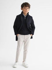 Reiss Coats & Jackets | Gable Single Breasted Overcoat Navy - Children