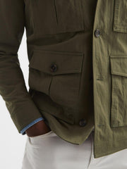 Reiss Coats & Jackets | Hawke Four Pocket Field Jacket Khaki - Men