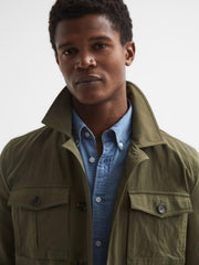 Reiss Coats & Jackets | Hawke Four Pocket Field Jacket Khaki - Men