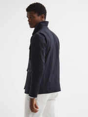 Reiss Coats & Jackets | Hawke Four Pocket Field Jacket Navy - Men