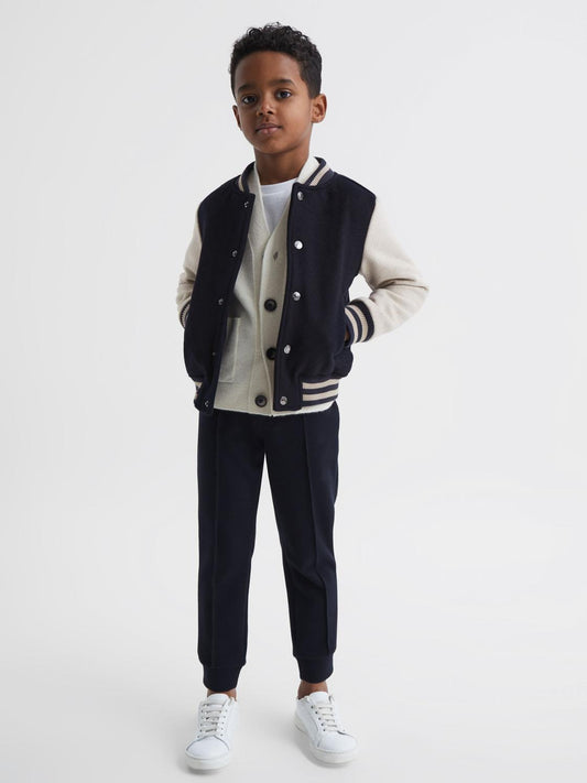 Reiss Coats & Jackets | Kansas Varsity Bomber Jacket Navy - Children