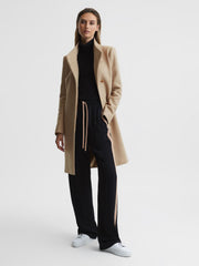 Reiss Coats & Jackets | Mia Wool-Blend Mid Length Coat Black - Women