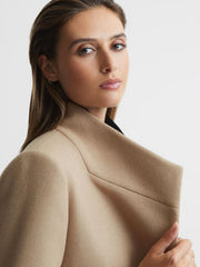 Reiss Coats & Jackets | Mia Wool-Blend Mid Length Coat Black - Women