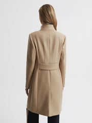 Reiss Coats & Jackets | Mia Wool-Blend Mid Length Coat Black - Women