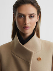 Reiss Coats & Jackets | Mia Wool-Blend Mid Length Coat Black - Women