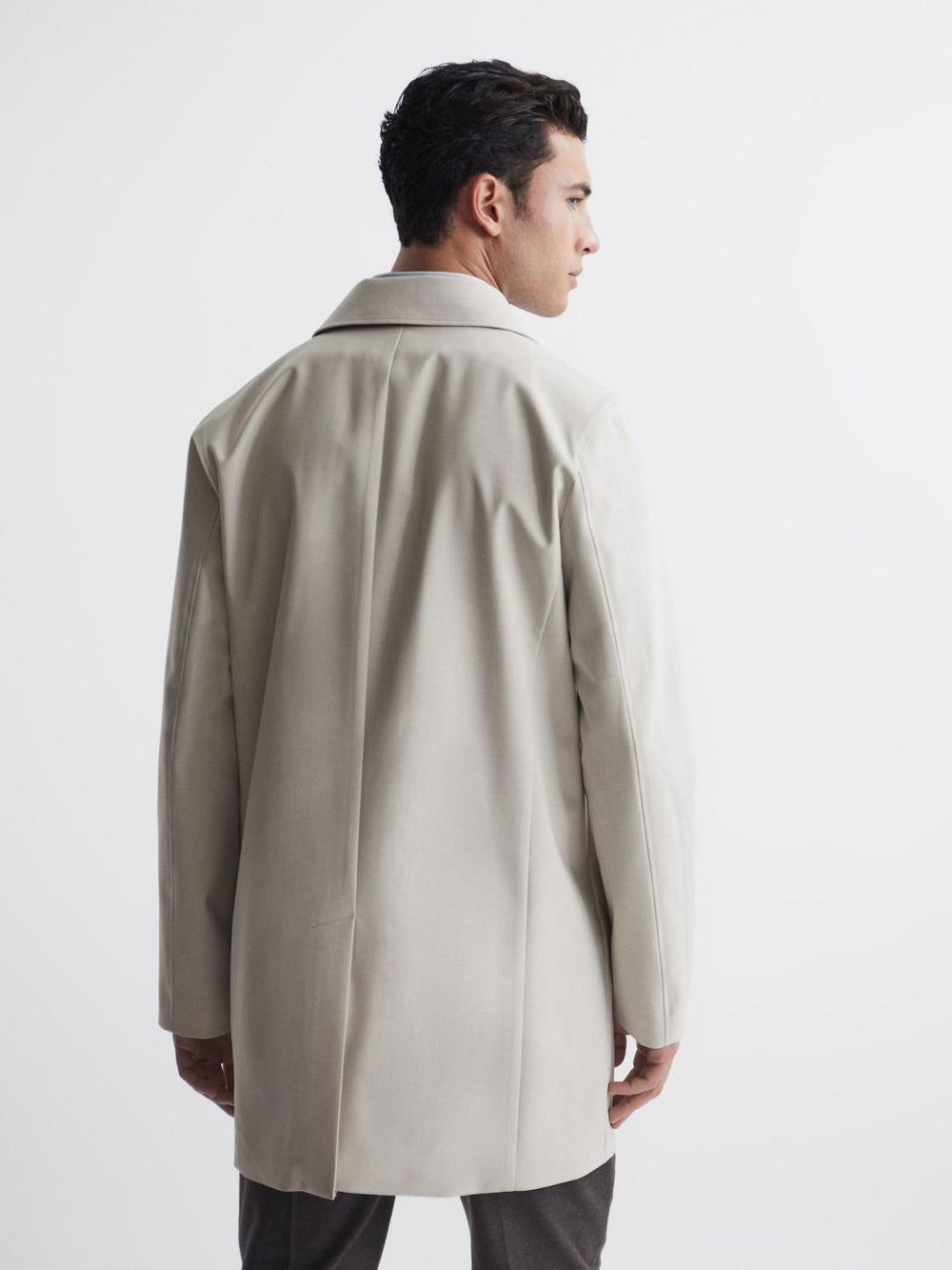 Reiss Coats & Jackets | Perrin Mac With Removable Zip Neck Insert Stone - Men