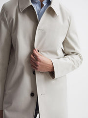 Reiss Coats & Jackets | Perrin Mac With Removable Zip Neck Insert Stone - Men