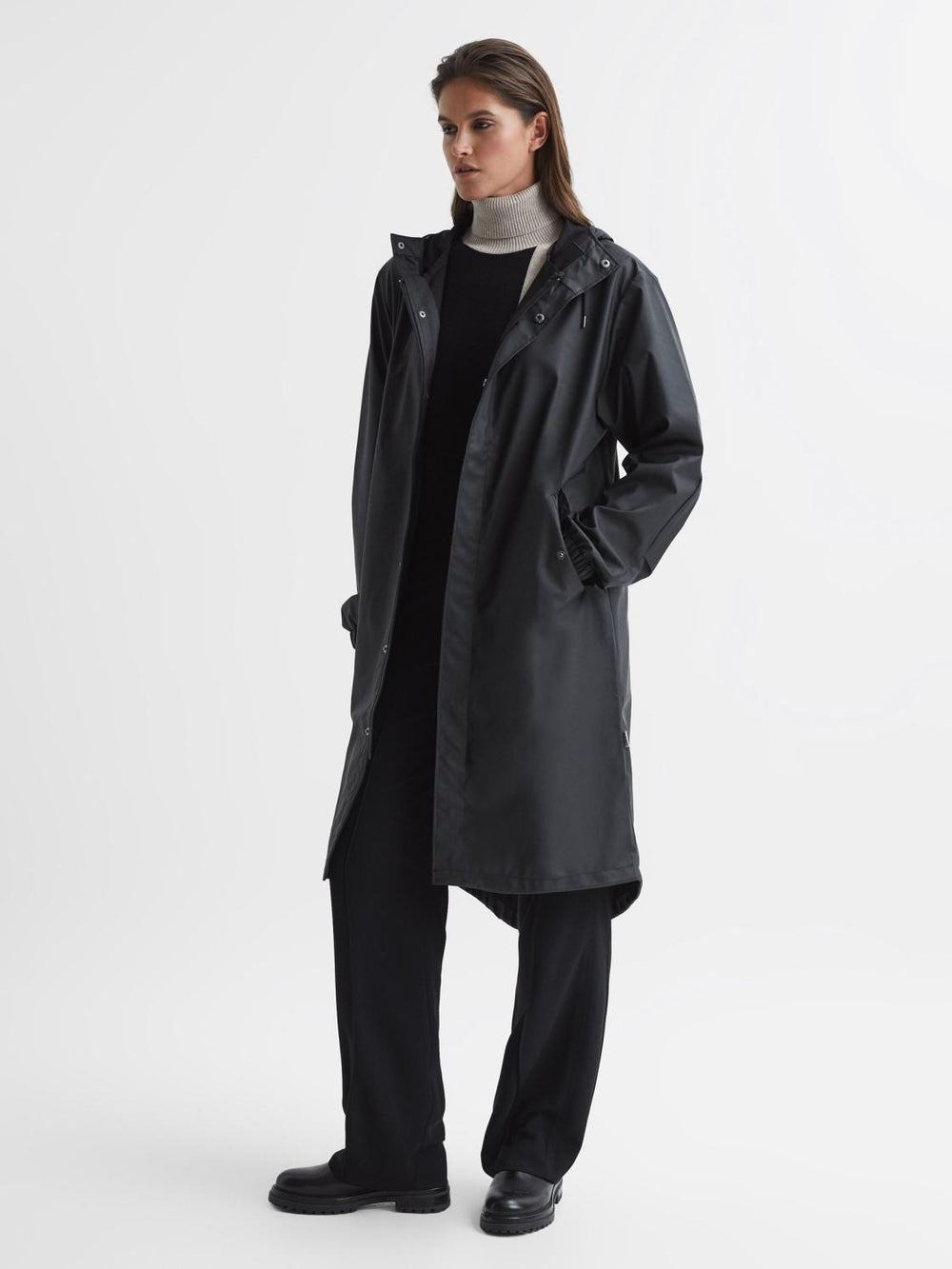 Reiss Coats & Jackets | Rains Fishtail Parka Black - Women