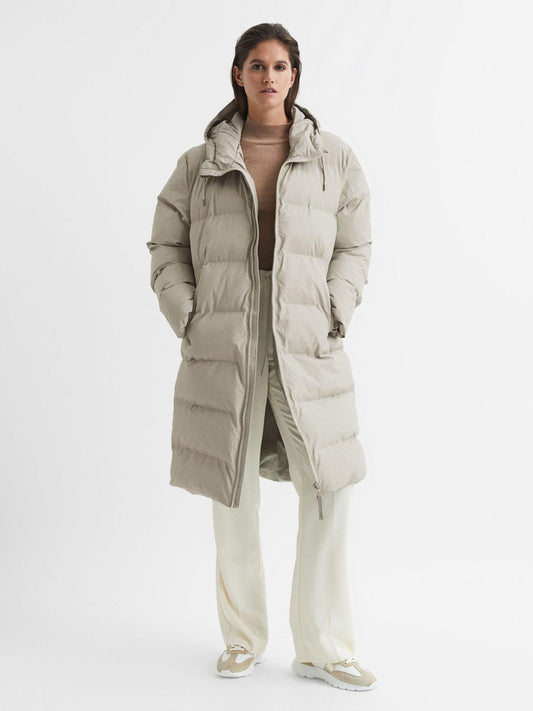 Reiss Coats & Jackets | Rains Hooded Puffer Jacket Black - Women