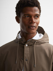 Reiss Coats & Jackets | Rains Hooded Raincoat Jacket Black - Men