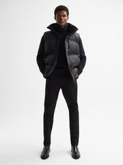 Reiss Coats & Jackets | Rains Rains Boxy Puffer Vest Black - Men