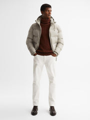 Reiss Coats & Jackets | Rains Rains Hooded Puffer Jacket Black - Men