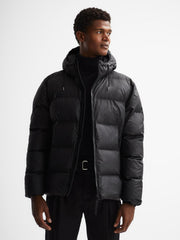 Reiss Coats & Jackets | Rains Rains Hooded Puffer Jacket Black - Men