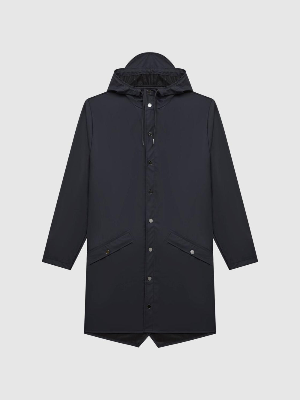 Reiss Coats & Jackets | Rains Rains Longline Hooded Jacket Dark Green - Men
