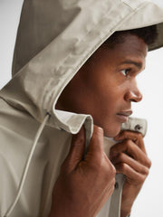 Reiss Coats & Jackets | Rains Rains Longline Hooded Jacket Dark Green - Men