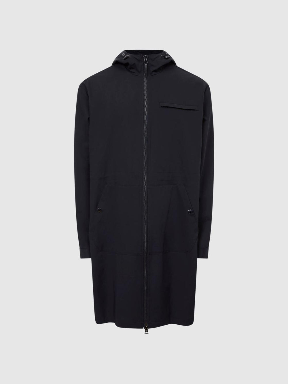 Reiss Coats & Jackets | Sidahn Hooded Parker Black - Men