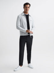 Reiss Coats & Jackets | Tyrone Zip Through Harrington Jacket Black - Men