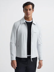 Reiss Coats & Jackets | Tyrone Zip Through Harrington Jacket Black - Men