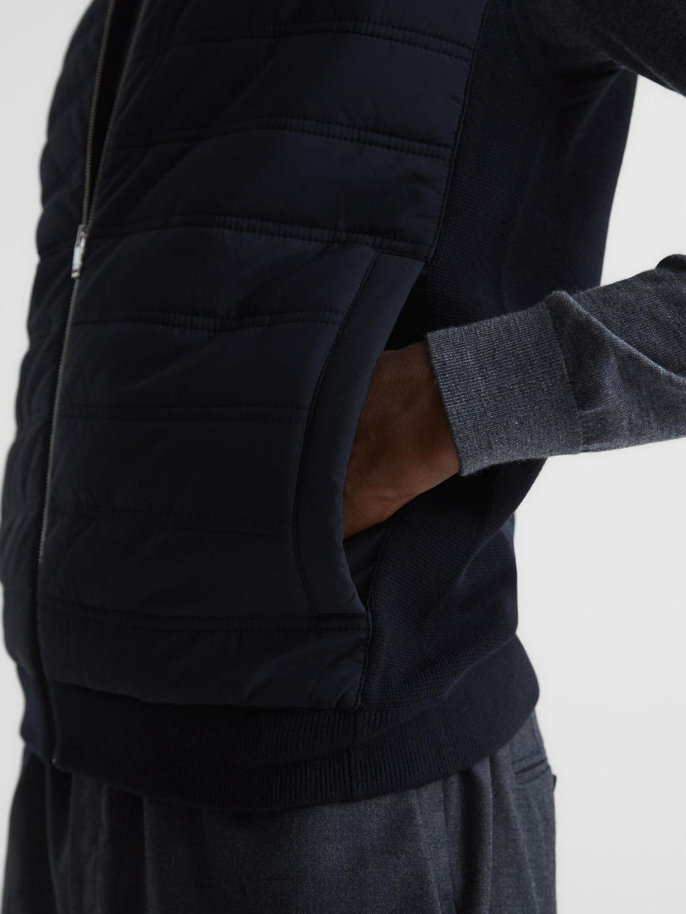 Reiss Coats & Jackets | William Quilted Gilet Navy - Men