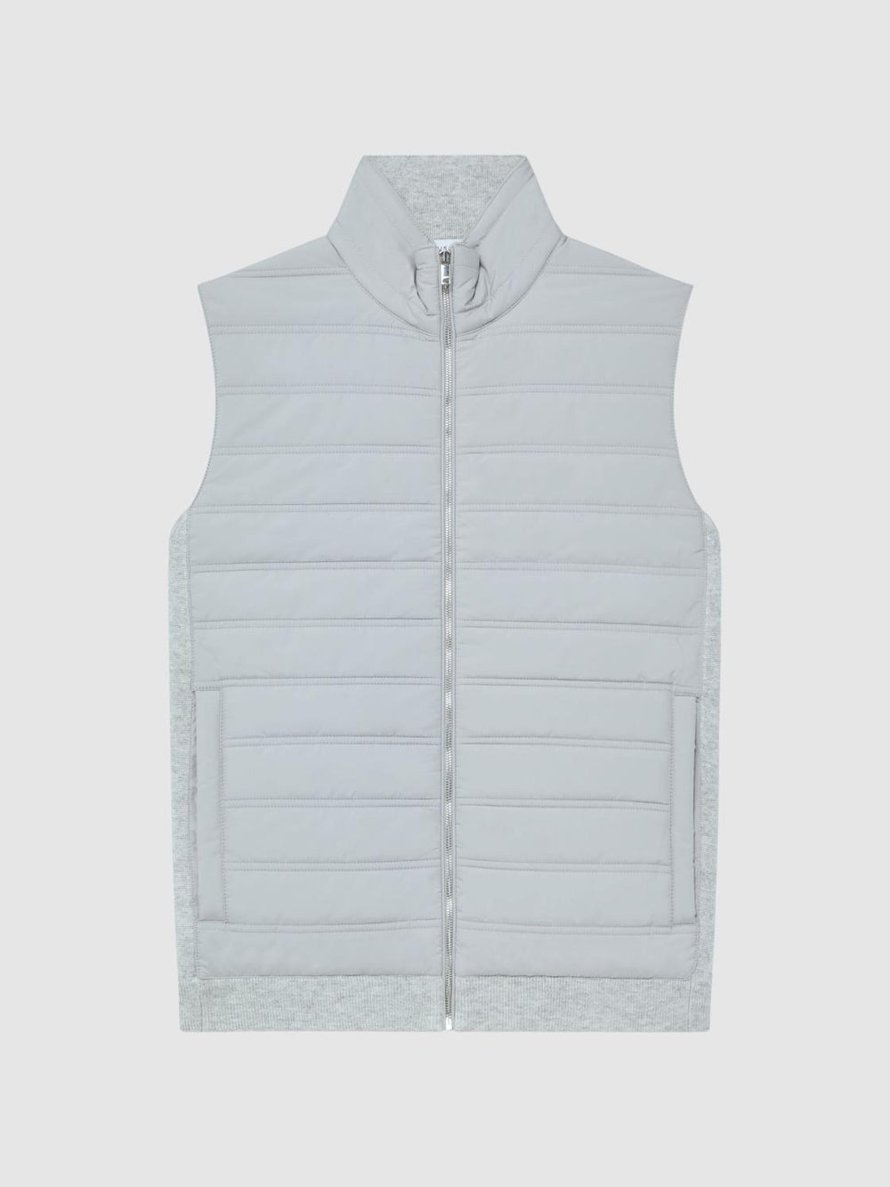 Reiss Coats & Jackets | William Quilted Gilet Soft Grey - Men